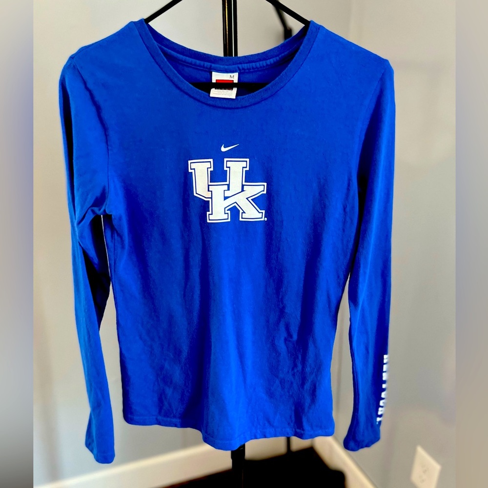Women’s collegiate Nike long sleeve T-shirt, UK